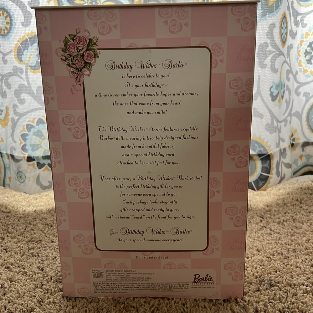 First in Series 1998 Birthday Wishes Barbie - Picture 2 of 4